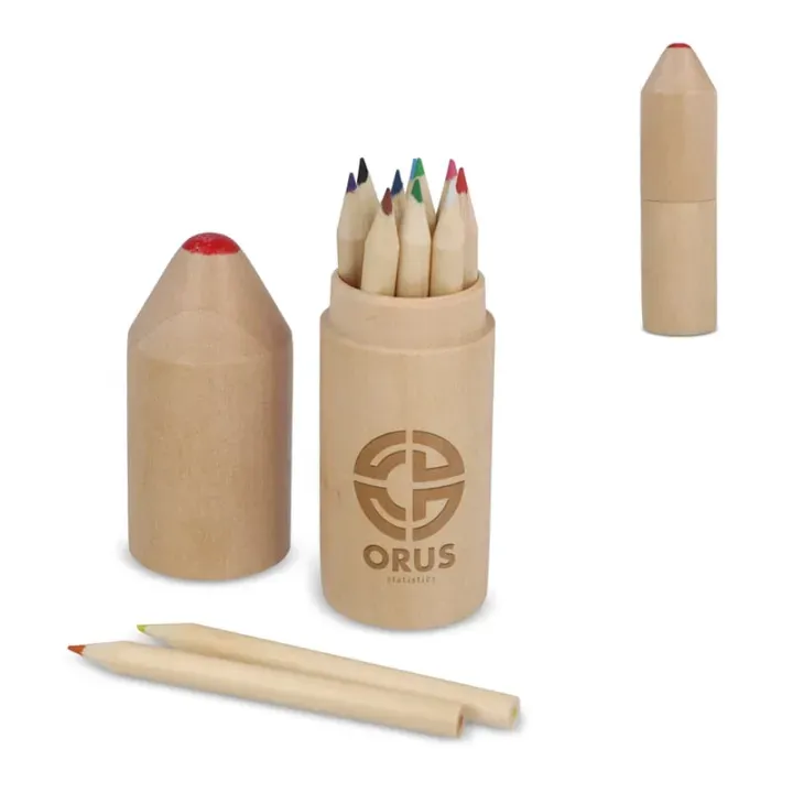 Premium wooden colouring pencil set  - LT91574 (gadzety reklamowe)